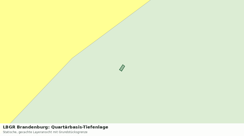 Statische Kartenansicht: LBGR Brandenburg: Quartärbasis-Tiefenlage