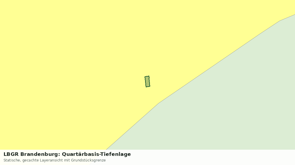 Statische Kartenansicht: LBGR Brandenburg: Quartärbasis-Tiefenlage