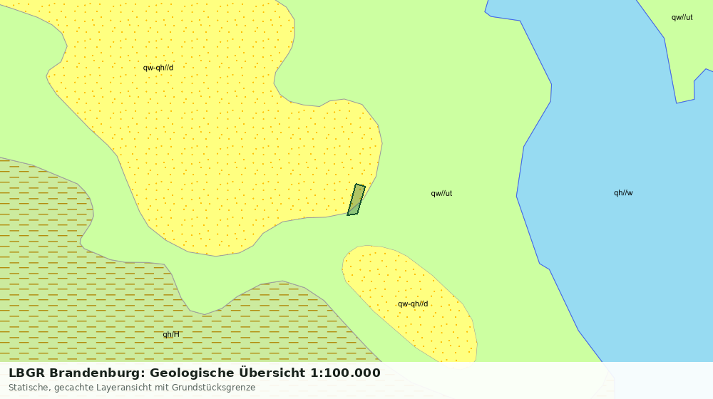 Statische Kartenansicht: LBGR Brandenburg: Geologische Übersicht 1:100.000