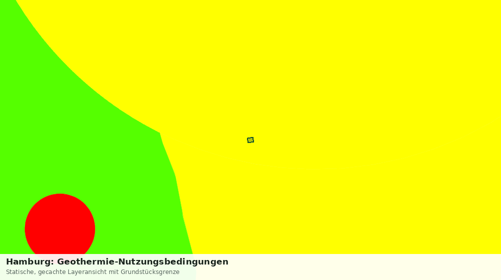 Statische Kartenansicht: Hamburg: Geothermie-Nutzungsbedingungen