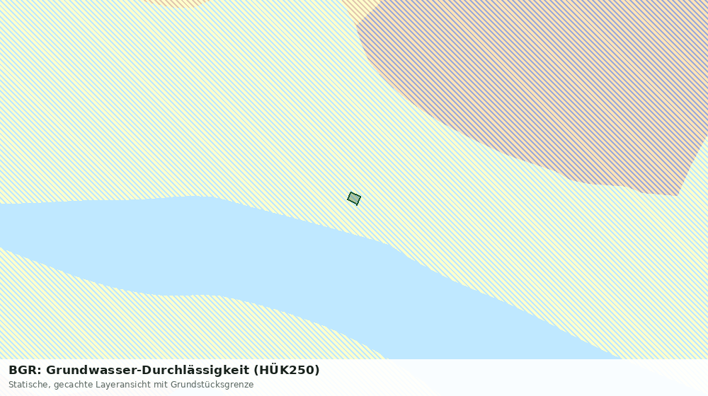 Statische Kartenansicht: BGR: Grundwasser-Durchlässigkeit (HÜK250)