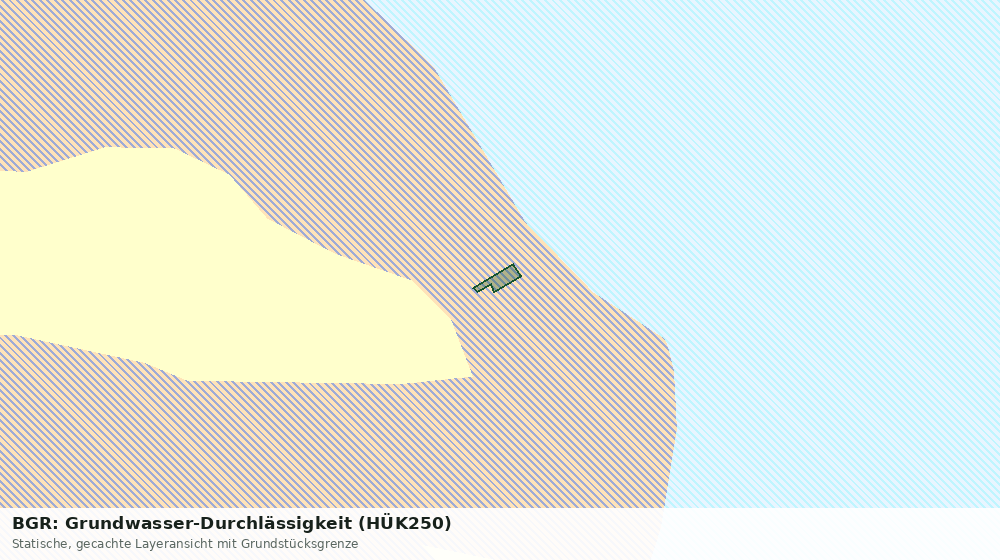 Statische Kartenansicht: BGR: Grundwasser-Durchlässigkeit (HÜK250)