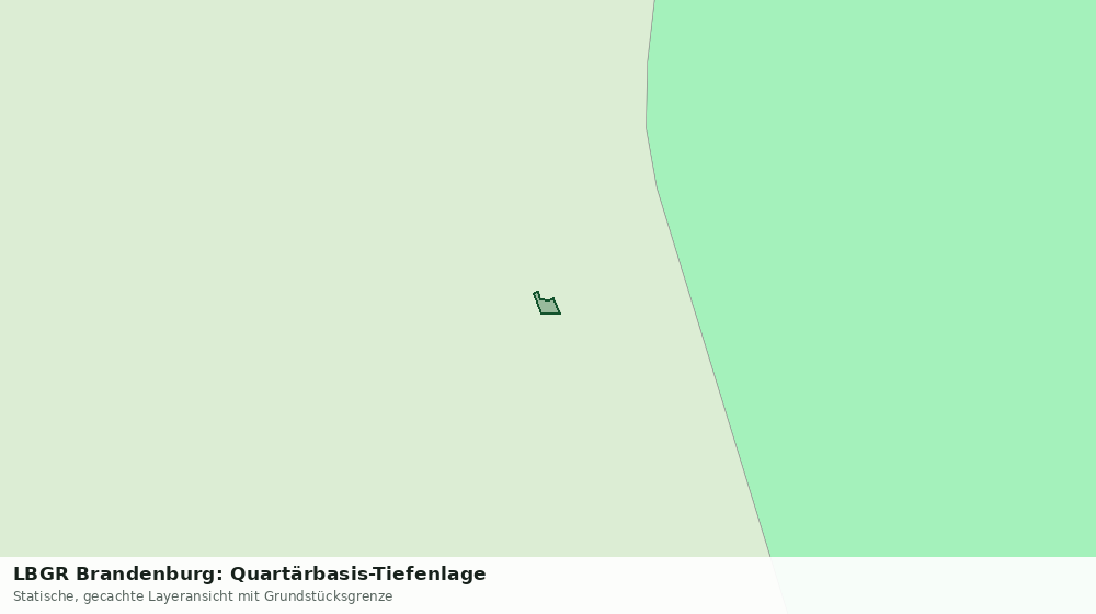 Statische Kartenansicht: LBGR Brandenburg: Quartärbasis-Tiefenlage