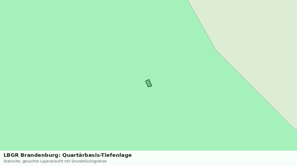 Statische Kartenansicht: LBGR Brandenburg: Quartärbasis-Tiefenlage