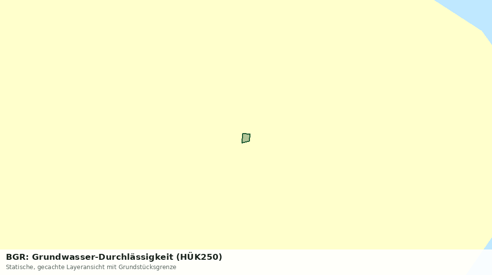 Statische Kartenansicht: BGR: Grundwasser-Durchlässigkeit (HÜK250)