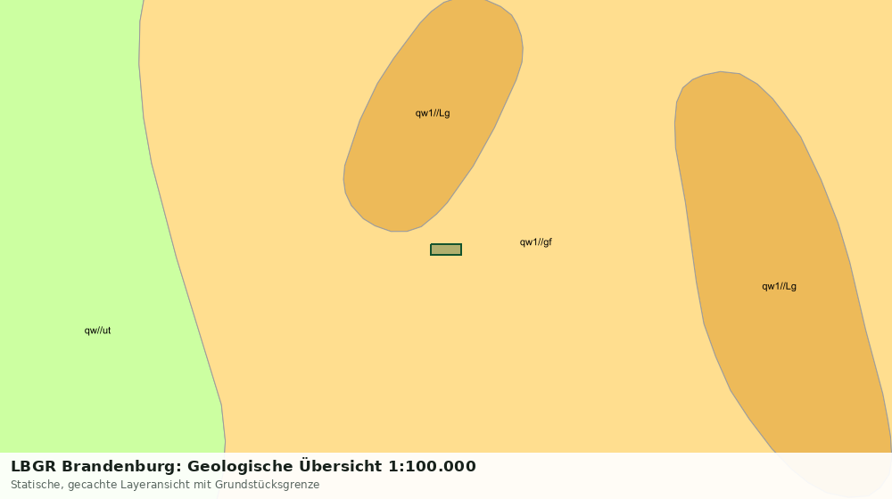 Statische Kartenansicht: LBGR Brandenburg: Geologische Übersicht 1:100.000