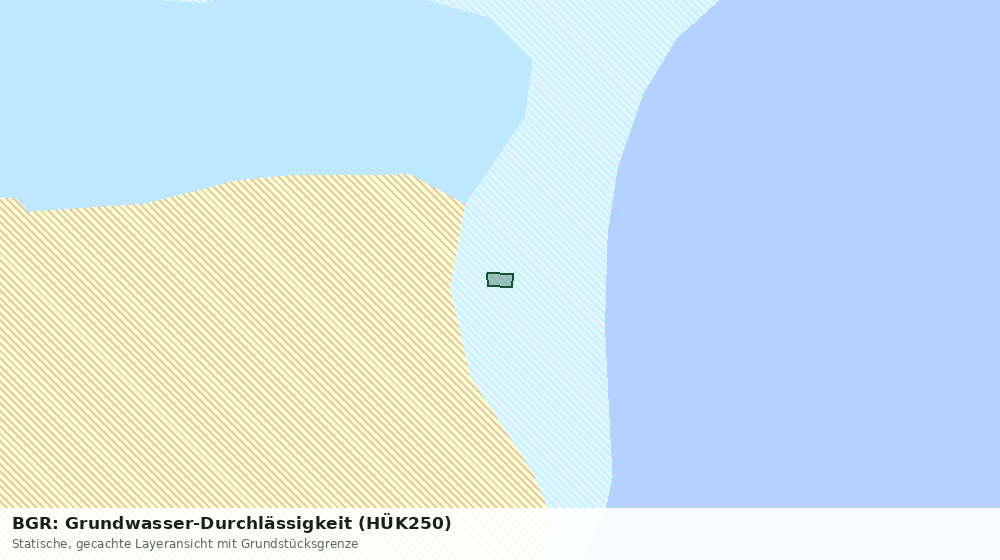 Statische Kartenansicht: BGR: Grundwasser-Durchlässigkeit (HÜK250)