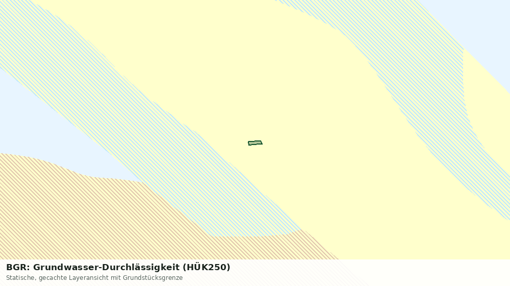 Statische Kartenansicht: BGR: Grundwasser-Durchlässigkeit (HÜK250)