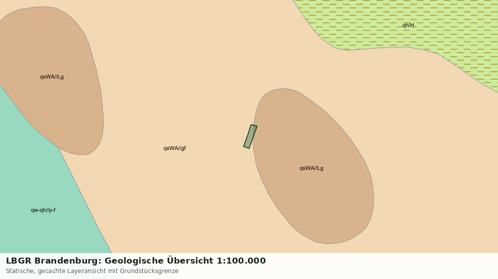 Statische Kartenansicht: LBGR Brandenburg: Geologische Übersicht 1:100.000