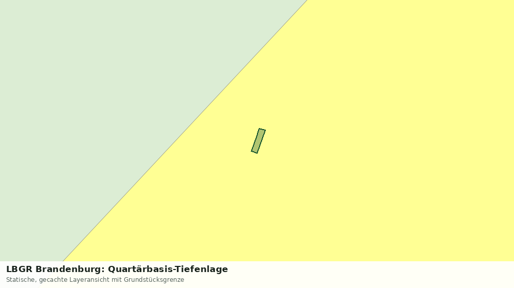 Statische Kartenansicht: LBGR Brandenburg: Quartärbasis-Tiefenlage