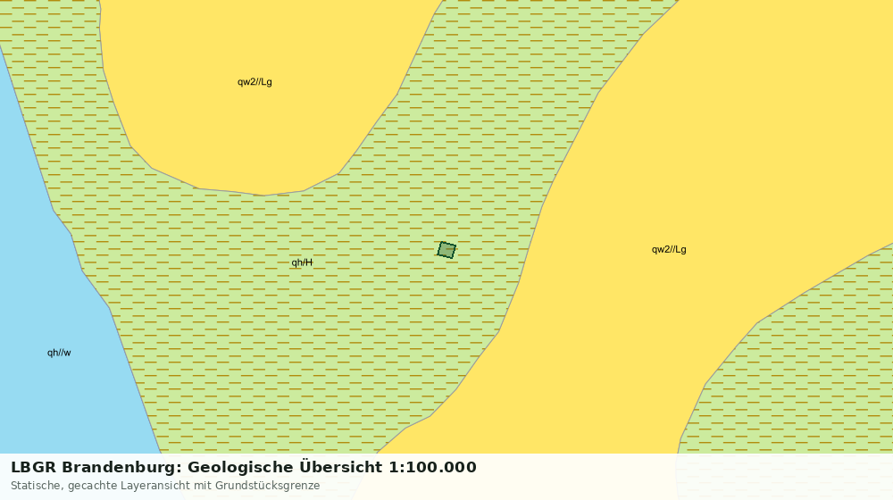 Statische Kartenansicht: LBGR Brandenburg: Geologische Übersicht 1:100.000