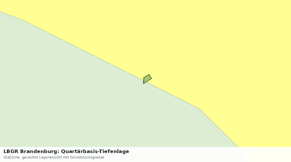 Statische Kartenansicht: LBGR Brandenburg: Quartärbasis-Tiefenlage