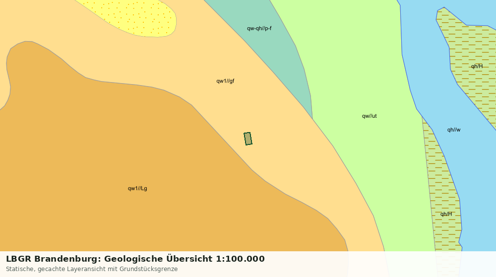 Statische Kartenansicht: LBGR Brandenburg: Geologische Übersicht 1:100.000