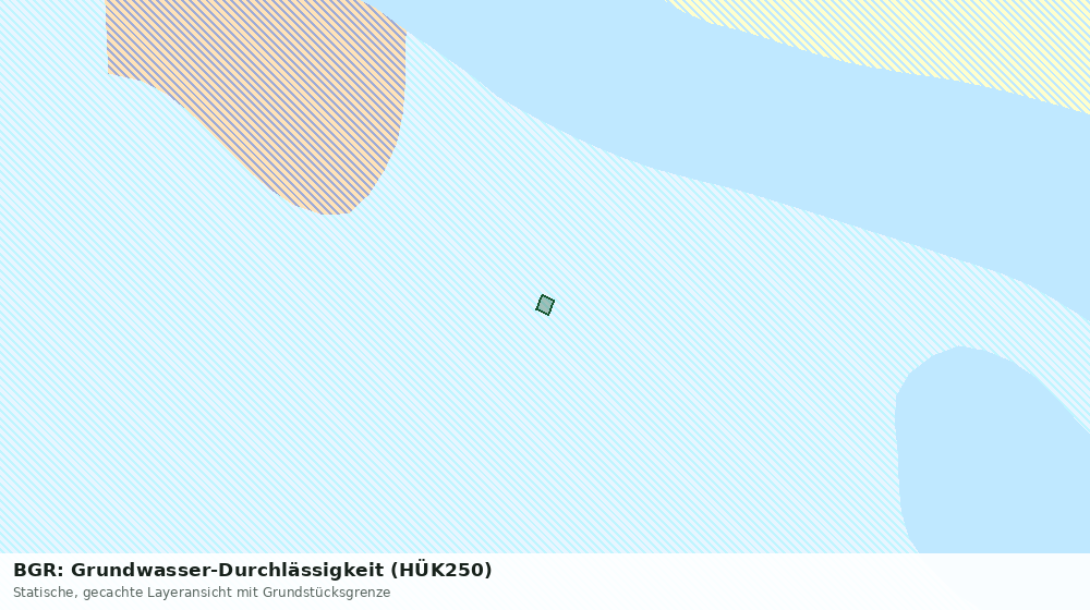 Statische Kartenansicht: BGR: Grundwasser-Durchlässigkeit (HÜK250)
