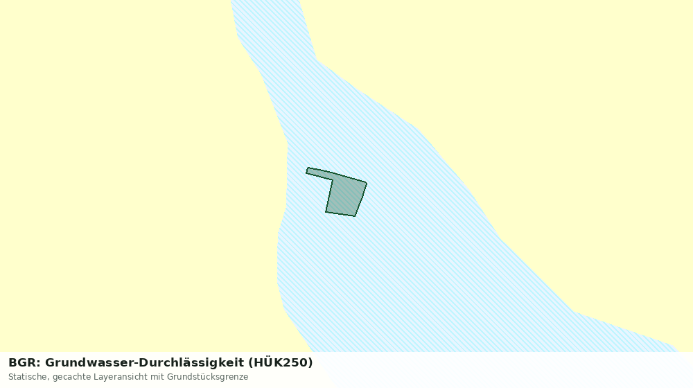 Statische Kartenansicht: BGR: Grundwasser-Durchlässigkeit (HÜK250)
