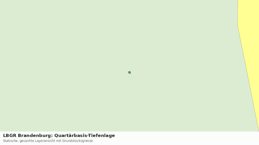 Statische Kartenansicht: LBGR Brandenburg: Quartärbasis-Tiefenlage