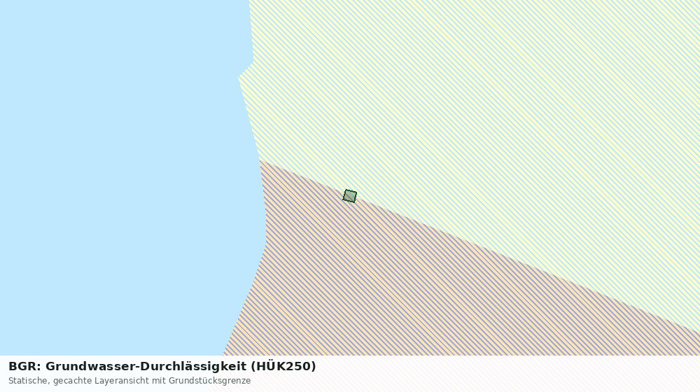 Statische Kartenansicht: BGR: Grundwasser-Durchlässigkeit (HÜK250)