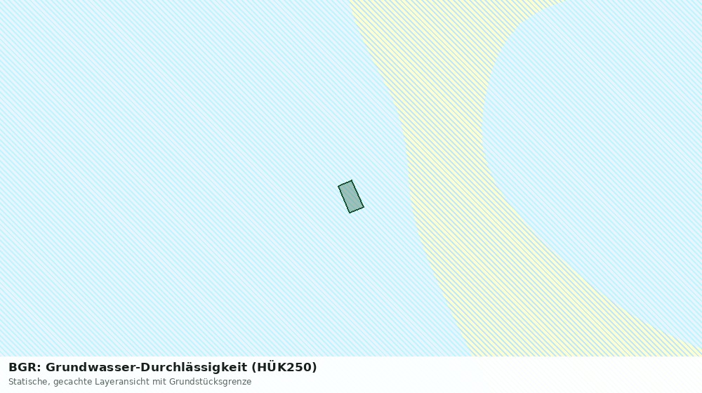 Statische Kartenansicht: BGR: Grundwasser-Durchlässigkeit (HÜK250)