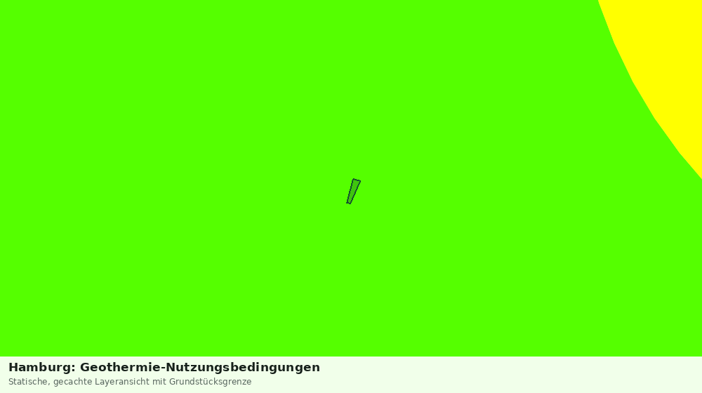 Statische Kartenansicht: Hamburg: Geothermie-Nutzungsbedingungen