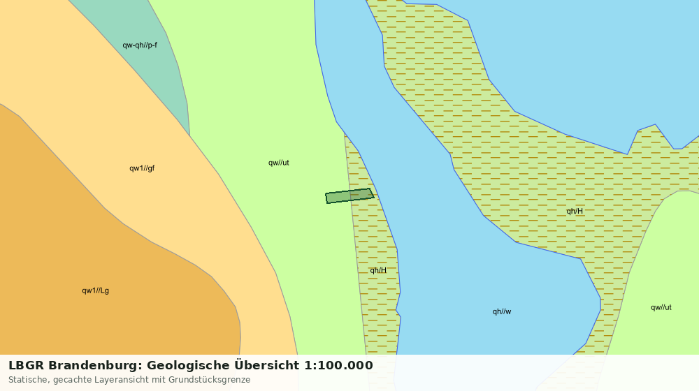 Statische Kartenansicht: LBGR Brandenburg: Geologische Übersicht 1:100.000