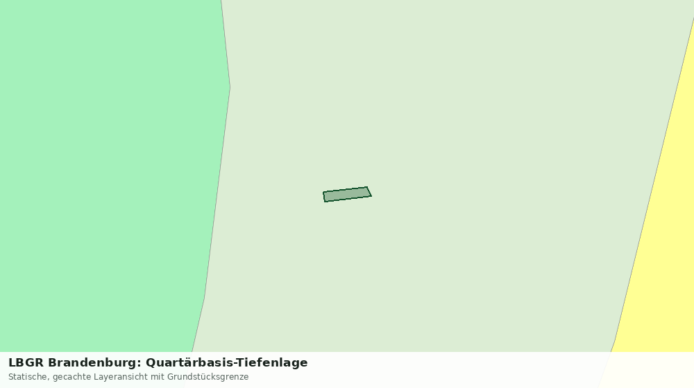Statische Kartenansicht: LBGR Brandenburg: Quartärbasis-Tiefenlage