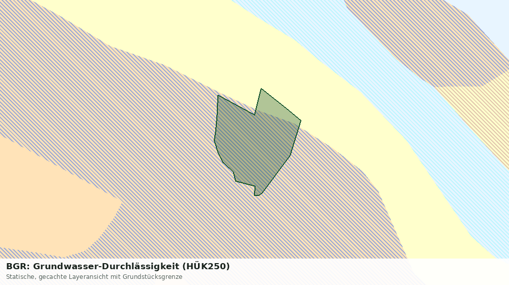 Statische Kartenansicht: BGR: Grundwasser-Durchlässigkeit (HÜK250)