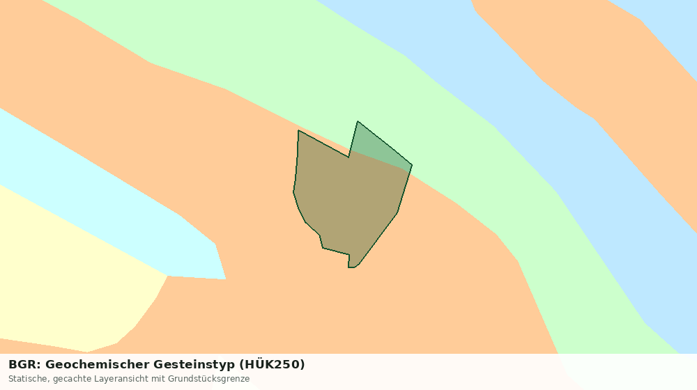 Statische Kartenansicht: BGR: Geochemischer Gesteinstyp (HÜK250)