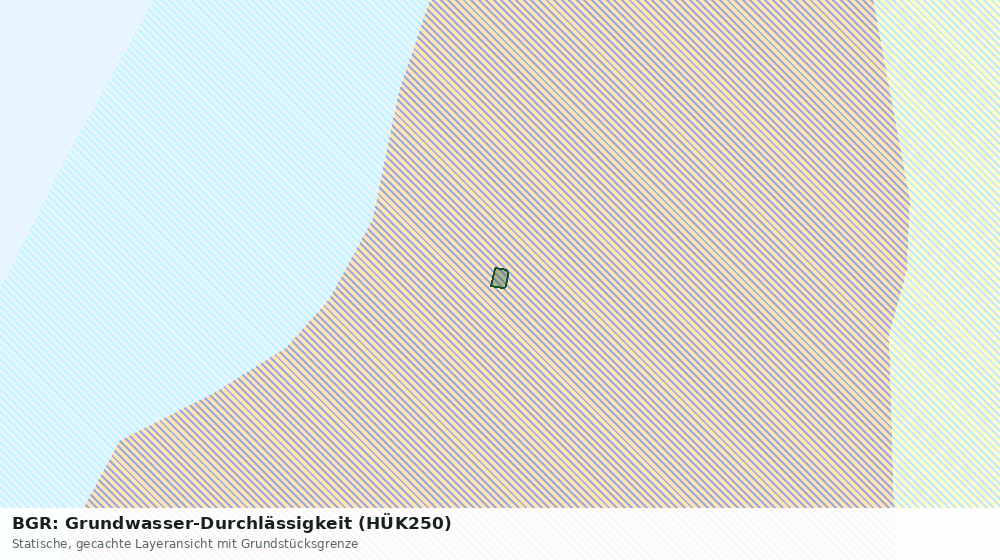 Statische Kartenansicht: BGR: Grundwasser-Durchlässigkeit (HÜK250)