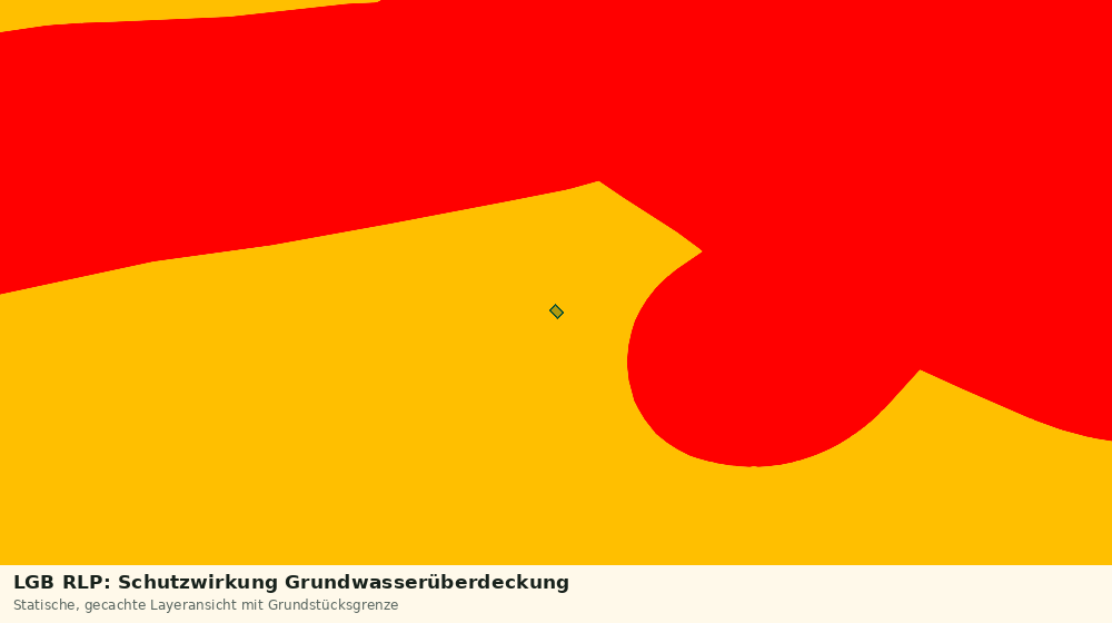 Statische Kartenansicht: LGB RLP: Schutzwirkung Grundwasserüberdeckung