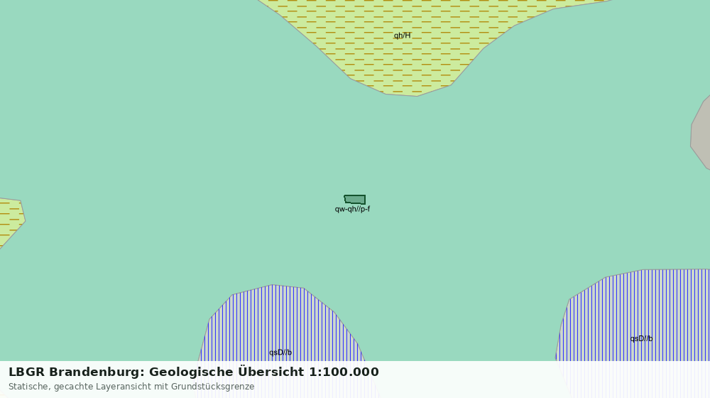 Statische Kartenansicht: LBGR Brandenburg: Geologische Übersicht 1:100.000