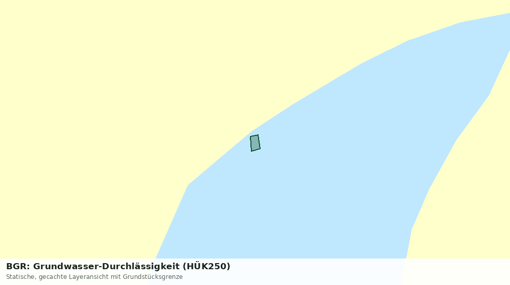 Statische Kartenansicht: BGR: Grundwasser-Durchlässigkeit (HÜK250)