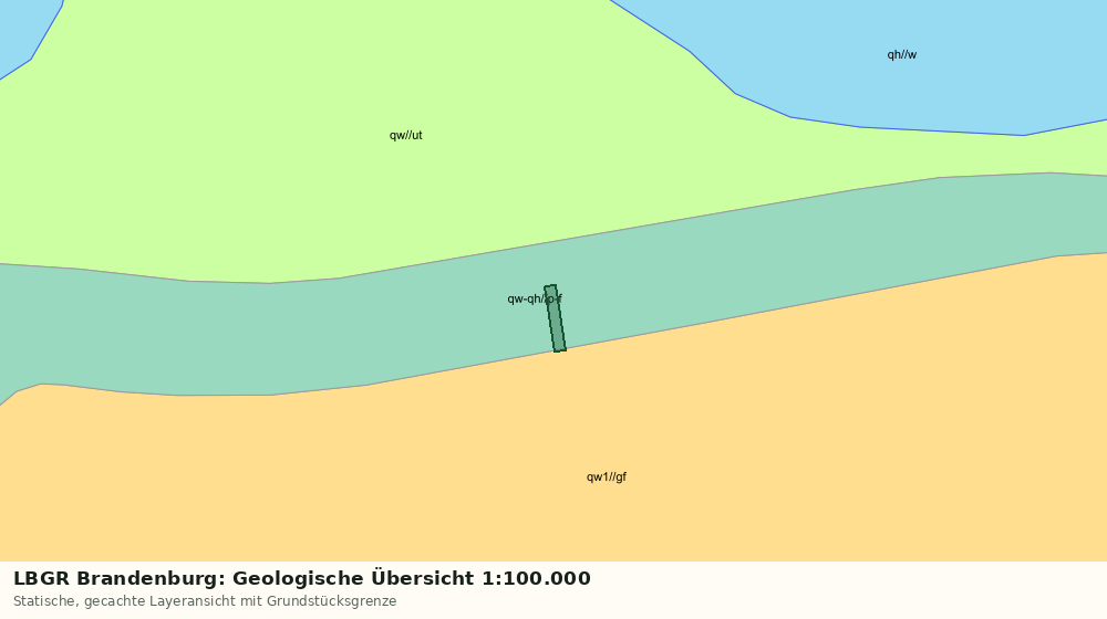 Statische Kartenansicht: LBGR Brandenburg: Geologische Übersicht 1:100.000