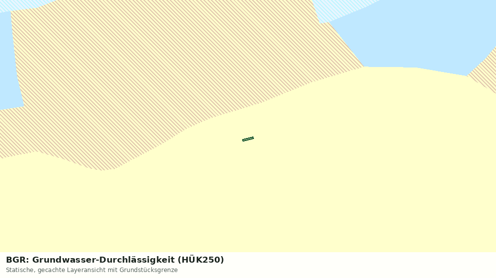 Statische Kartenansicht: BGR: Grundwasser-Durchlässigkeit (HÜK250)