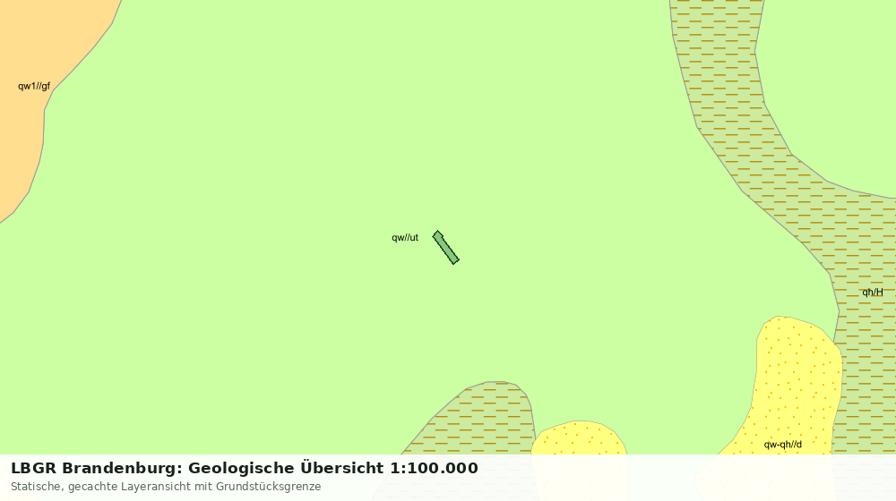 Statische Kartenansicht: LBGR Brandenburg: Geologische Übersicht 1:100.000