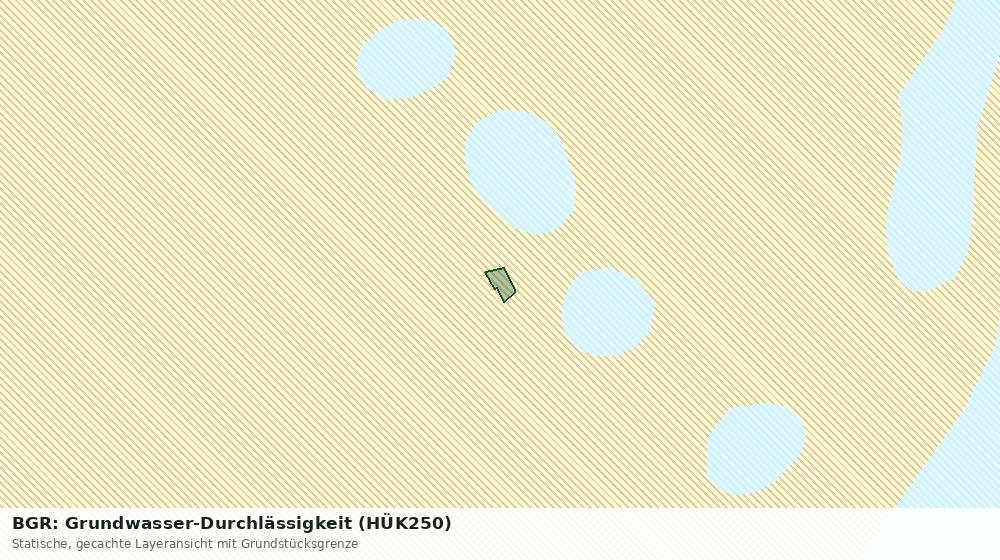 Statische Kartenansicht: BGR: Grundwasser-Durchlässigkeit (HÜK250)