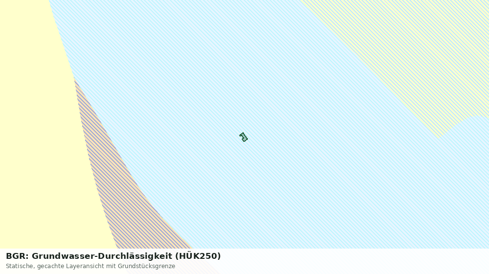 Statische Kartenansicht: BGR: Grundwasser-Durchlässigkeit (HÜK250)