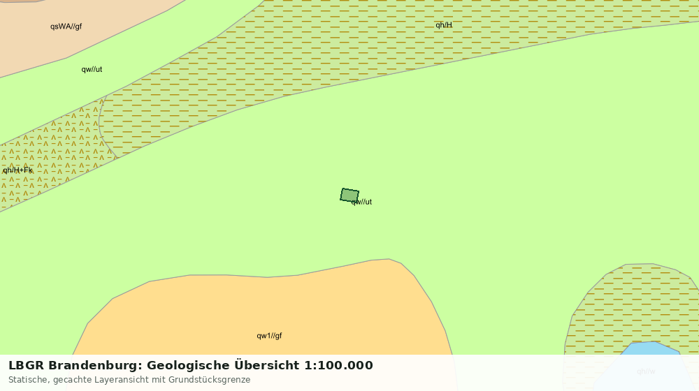 Statische Kartenansicht: LBGR Brandenburg: Geologische Übersicht 1:100.000