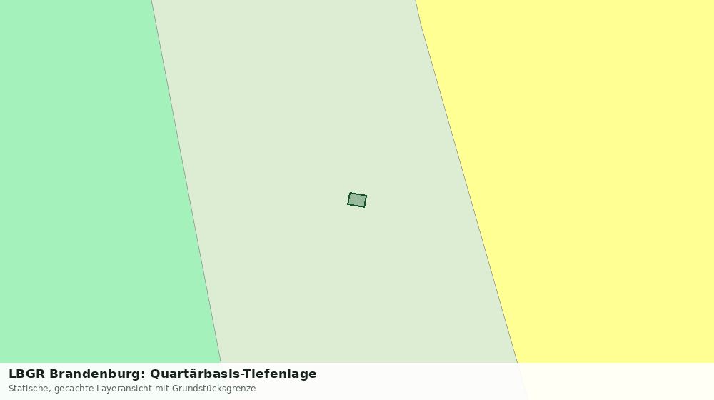 Statische Kartenansicht: LBGR Brandenburg: Quartärbasis-Tiefenlage