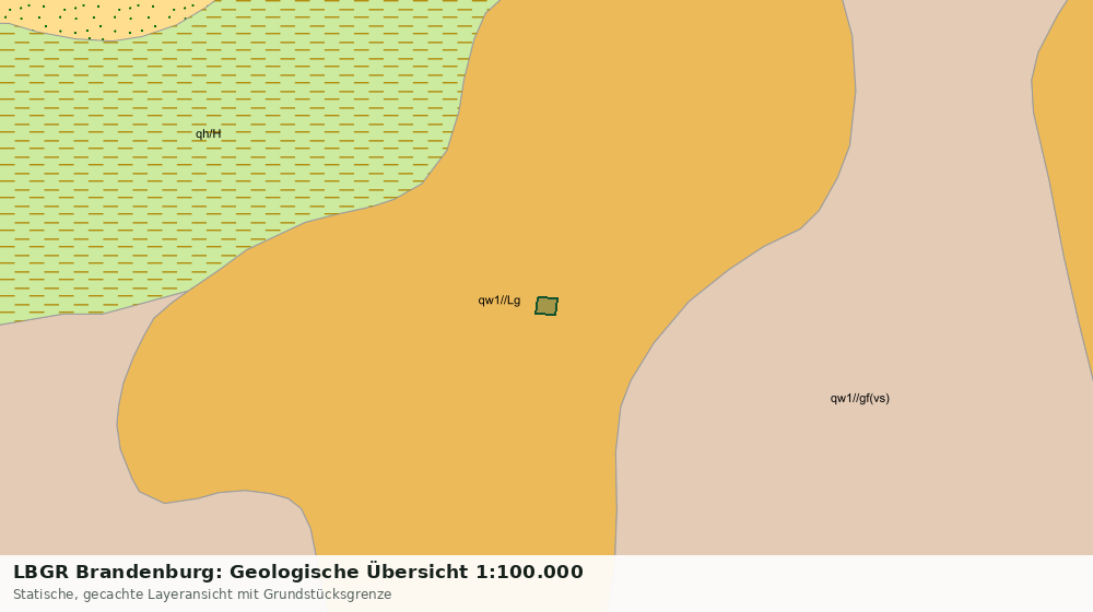 Statische Kartenansicht: LBGR Brandenburg: Geologische Übersicht 1:100.000