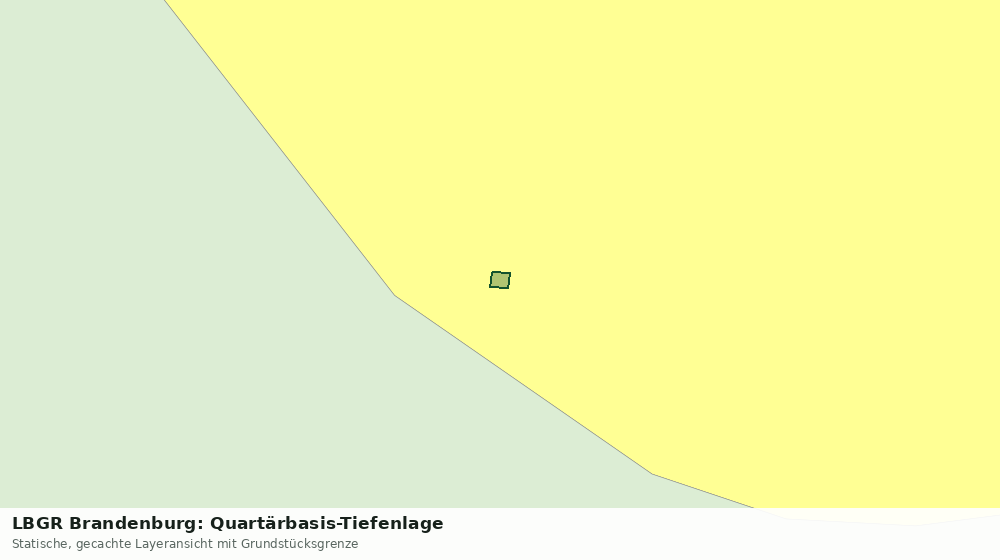 Statische Kartenansicht: LBGR Brandenburg: Quartärbasis-Tiefenlage