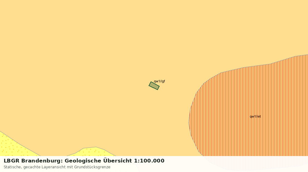 Statische Kartenansicht: LBGR Brandenburg: Geologische Übersicht 1:100.000