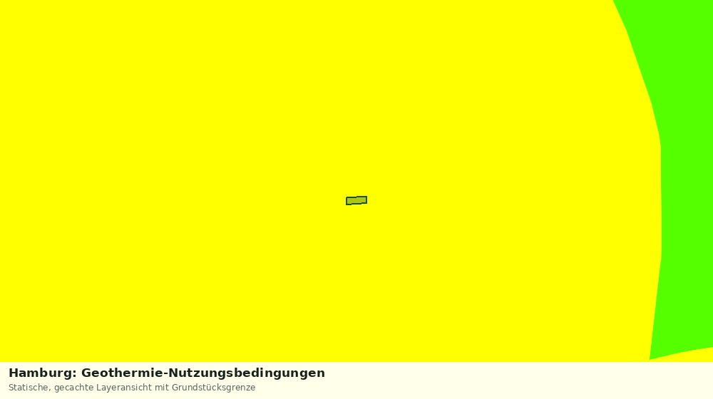 Statische Kartenansicht: Hamburg: Geothermie-Nutzungsbedingungen