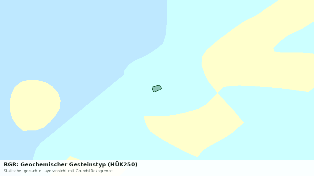 Statische Kartenansicht: BGR: Geochemischer Gesteinstyp (HÜK250)