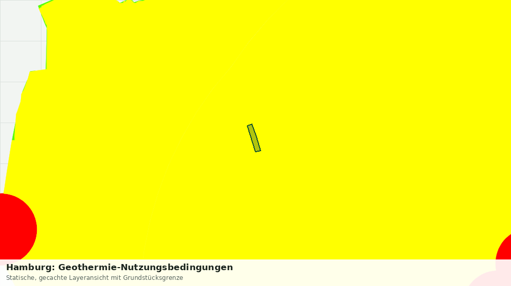 Statische Kartenansicht: Hamburg: Geothermie-Nutzungsbedingungen