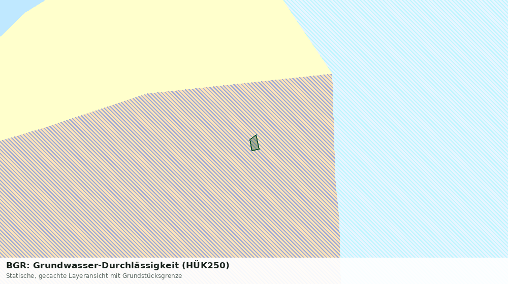 Statische Kartenansicht: BGR: Grundwasser-Durchlässigkeit (HÜK250)
