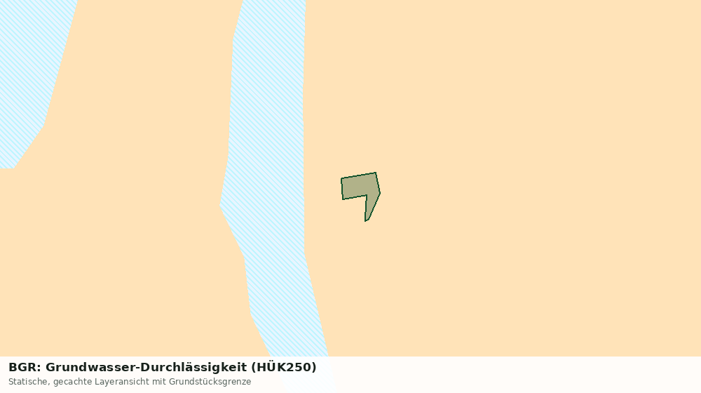 Statische Kartenansicht: BGR: Grundwasser-Durchlässigkeit (HÜK250)