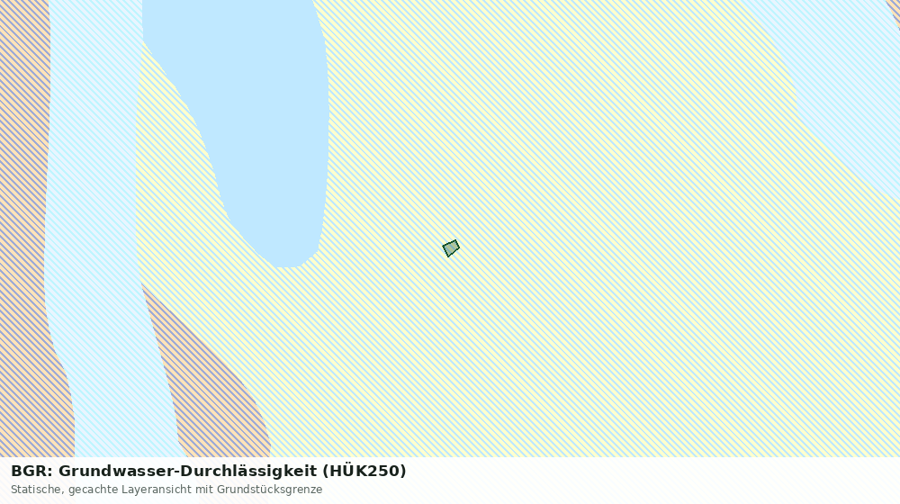 Statische Kartenansicht: BGR: Grundwasser-Durchlässigkeit (HÜK250)