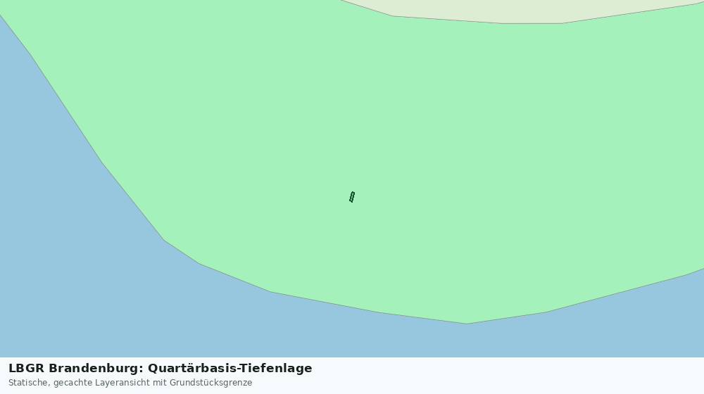 Statische Kartenansicht: LBGR Brandenburg: Quartärbasis-Tiefenlage