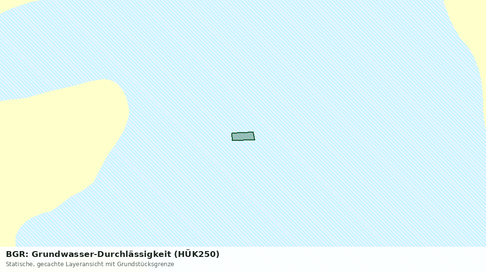 Statische Kartenansicht: BGR: Grundwasser-Durchlässigkeit (HÜK250)
