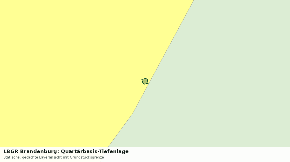 Statische Kartenansicht: LBGR Brandenburg: Quartärbasis-Tiefenlage